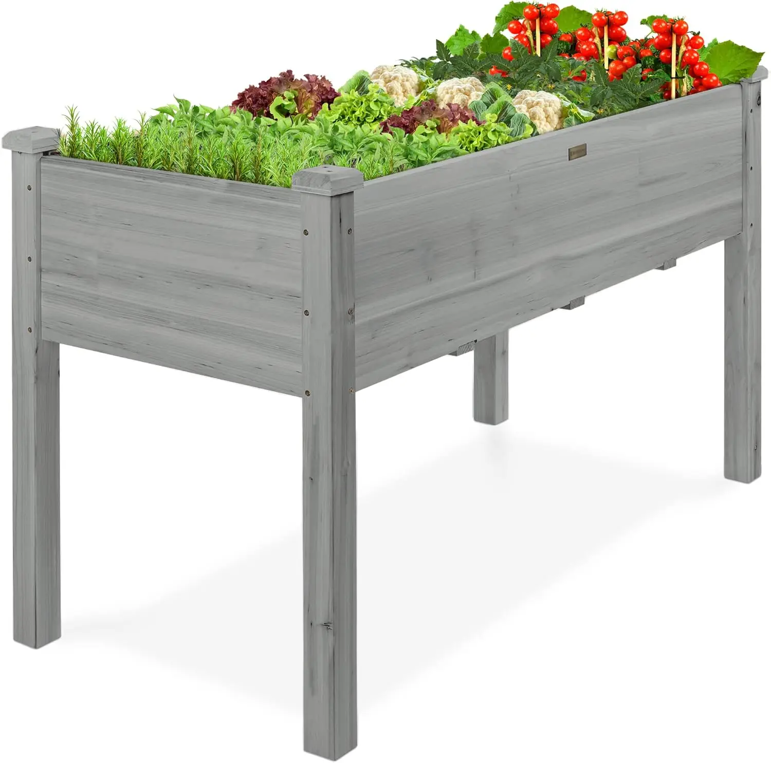 48 x 24 x 30 Inches Raised Garden Bed Elevated Wood Planter Box Stand for Backyard Patio Balcony with Bed Liner 200 Pound Capaci
48 x 24 x 30 Inches Raised Garden Bed Elevated Wood Planter Box Stand for Backyard Patio Balcony with Bed Liner 200 Pound Capaci