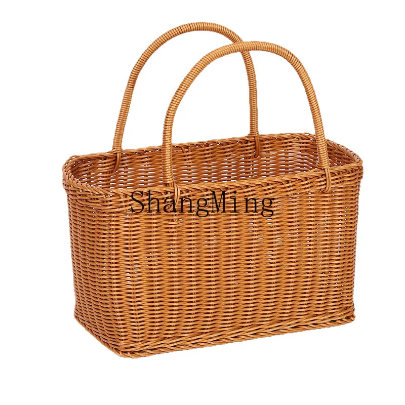 DSA rattan storage basket portable shopping basket outdoor picnic basket with lid gift shopping fruit
DSA rattan storage basket portable shopping basket outdoor picnic basket with lid gift shopping fruit