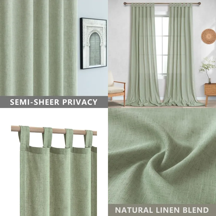 Patio Door Curtains for Sliding Glass Doors, 2 Panels Sheer Cottagecore Long Curtains for Dining Room Living Room Bedroom Windo
Patio Door Curtains for Sliding Glass Doors, 2 Panels Sheer Cottagecore Long Curtains for Dining Room Living Room Bedroom Windo
