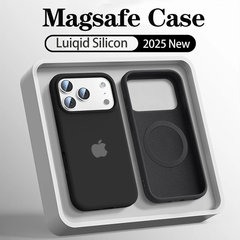 Orignal Liquid Silicone For Magsafe Case for iPhone 17 Pro 16 13 14 15 Pro Max 16 13 Pro Magnetic Wireless Charging Soft Cover
Orignal Liquid Silicone For Magsafe Case for iPhone 17 Pro 16 13 14 15 Pro Max 16 13 Pro Magnetic Wireless Charging Soft Cover