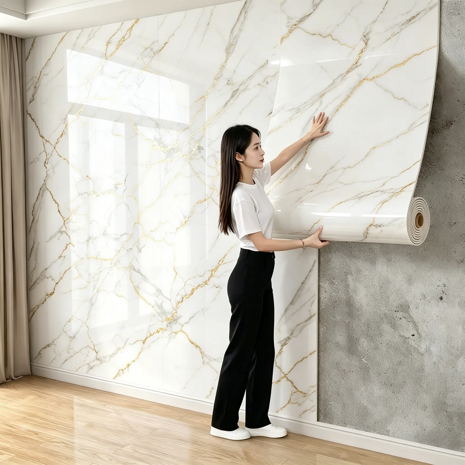 Imitation Tile Wall Sticker 1 Roll Thick Foam Marble Self Adhesive Anti Oil Stain Wallpaper Kitchen Bedroom Living Room Decor
Imitation Tile Wall Sticker 1 Roll Thick Foam Marble Self Adhesive Anti Oil Stain Wallpaper Kitchen Bedroom Living Room Decor