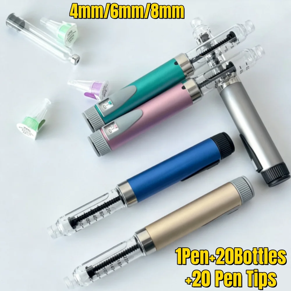 Набор из 20 медицинских эстетических ручек-татуировок с пустыми картриджами-кассетами объемом 3 мл, совместимые с инсулиновыми ручками Lilly
Набор из 20 медицинских эстетических ручек-татуировок с пустыми картриджами-кассетами объемом 3 мл, совместимые с инсулиновыми ручками Lilly