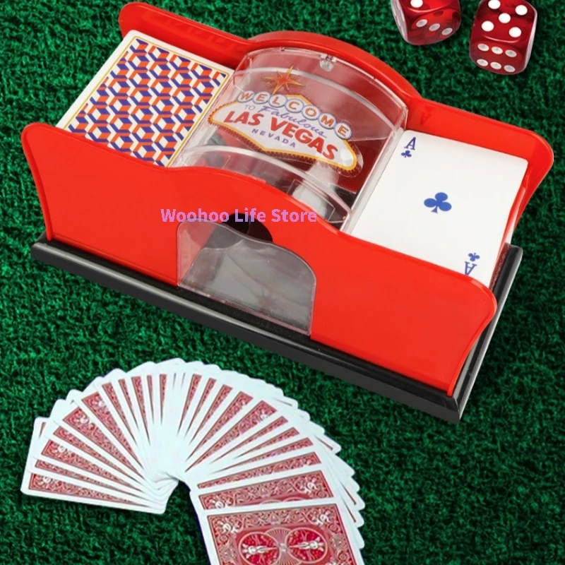 Manual Card Shuffler for Poker Game 2 Decks Playing Card Shuffler Home Portable Handheld Mixer for Board Game Casino Party
Manual Card Shuffler for Poker Game 2 Decks Playing Card Shuffler Home Portable Handheld Mixer for Board Game Casino Party