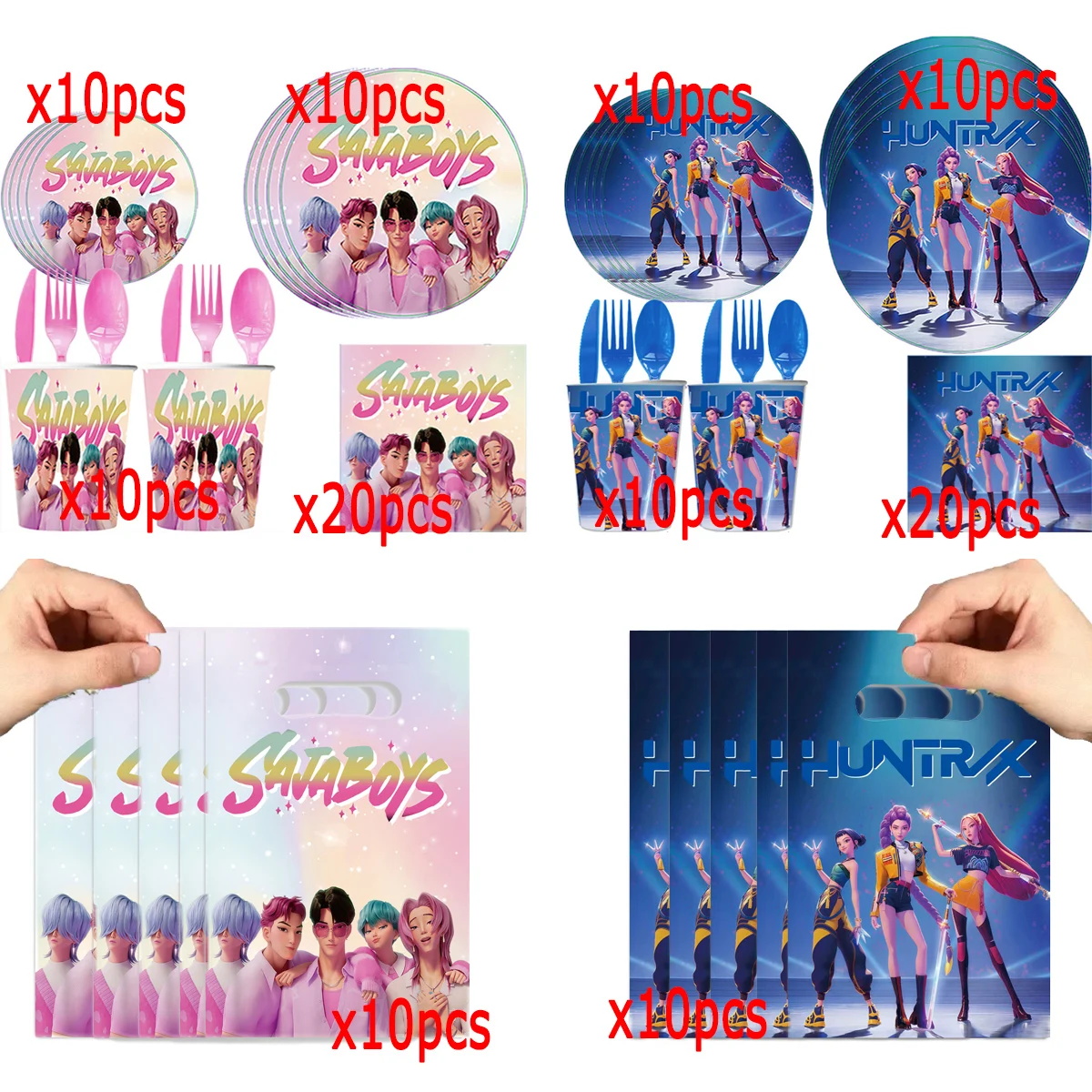 Birthday Decoration Set K Pop Demon Hunters Birthday Tablecloth Cup Plate Baby Shower Party Favors Kids Party Supplies Gift
Birthday Decoration Set K Pop Demon Hunters Birthday Tablecloth Cup Plate Baby Shower Party Favors Kids Party Supplies Gift