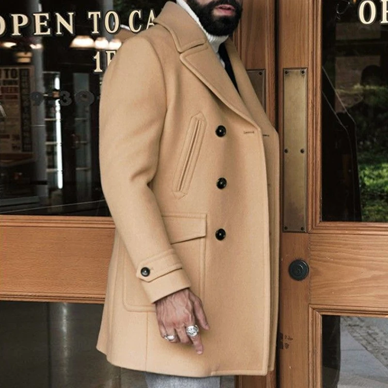 Casual England Double Breasted Men Blazer Jacket Autumn Lapel Solid Woolen Coat Cardigan New Winter Long Sleeve Warm Man Outwear
Casual England Double Breasted Men Blazer Jacket Autumn Lapel Solid Woolen Coat Cardigan New Winter Long Sleeve Warm Man Outwear