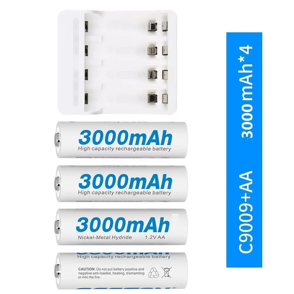1.2V aaa aa charger+ 3000mAh AA Rechargeable Battery NI-MH Nimh Rechargeable AA Batteries for Camera Toy Car flashlight
1.2V aaa aa charger+ 3000mAh AA Rechargeable Battery NI-MH Nimh Rechargeable AA Batteries for Camera Toy Car flashlight