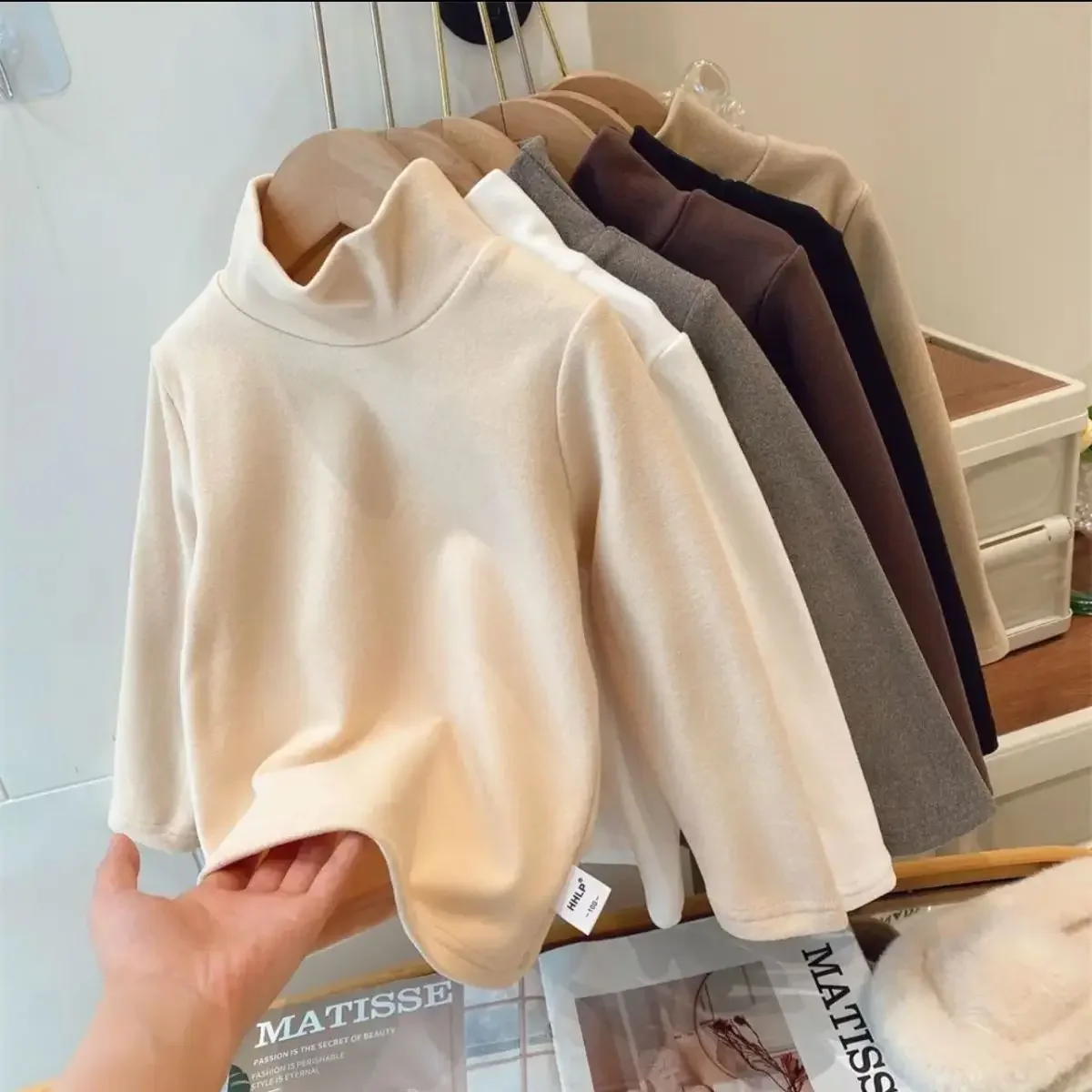 Kids Velvet Warm T-Shirt 12 Se3483ca761f94b7cae9118902a702339E