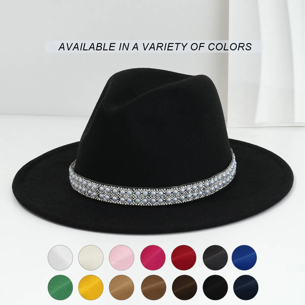 HongLuan Vintage Fedora Cowboy Hat Rhinestone Woman, Black Felt Top Hats, Cowboy Accessories & Party Caps for Man Original
HongLuan Vintage Fedora Cowboy Hat Rhinestone Woman, Black Felt Top Hats, Cowboy Accessories & Party Caps for Man Original