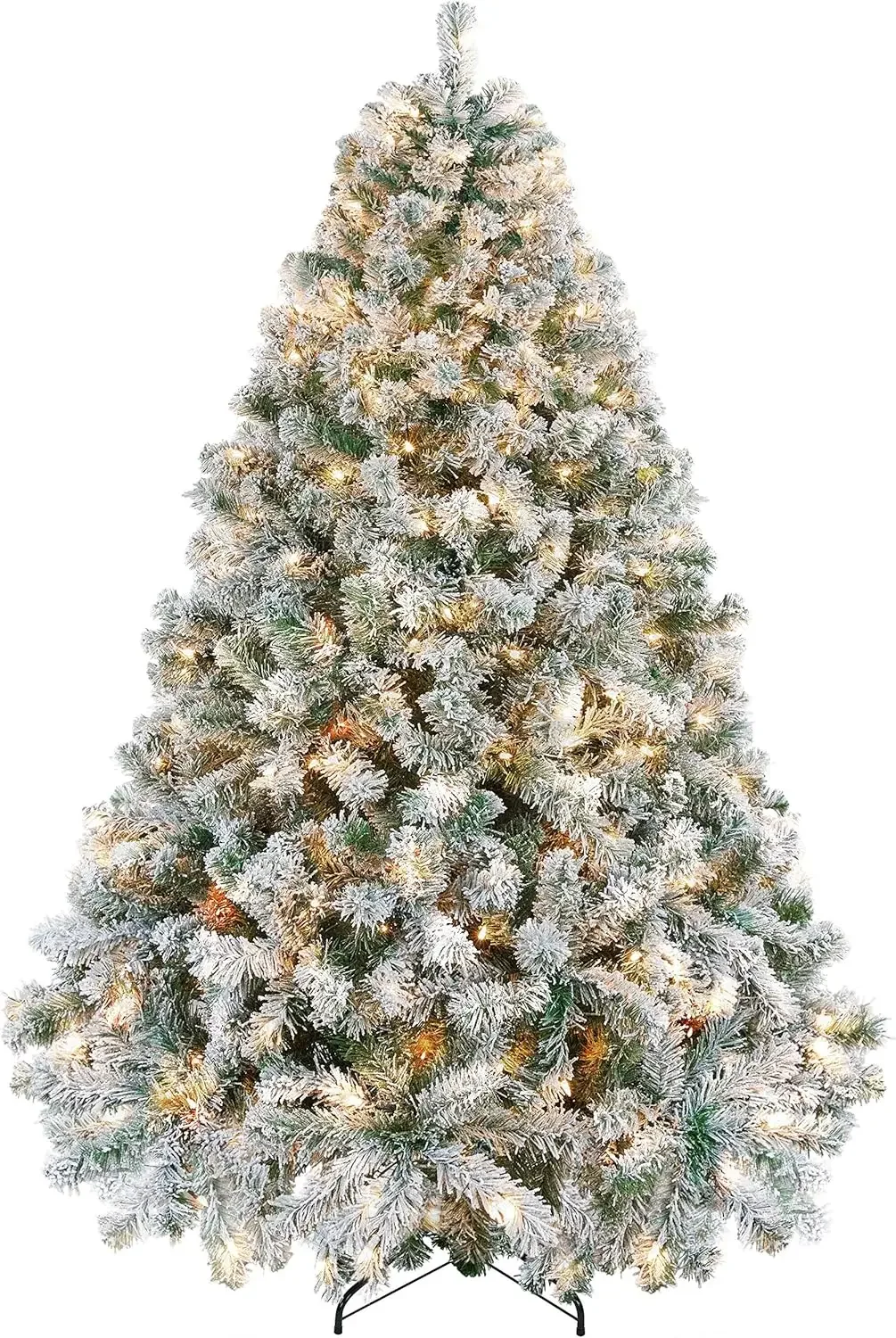 6ft Pre-lit Artificial Christmas Tree with Incandescent Warm White Lights, Snow Flocked Full , Lights & Foldable Stand, White
6ft Pre-lit Artificial Christmas Tree with Incandescent Warm White Lights, Snow Flocked Full , Lights & Foldable Stand, White