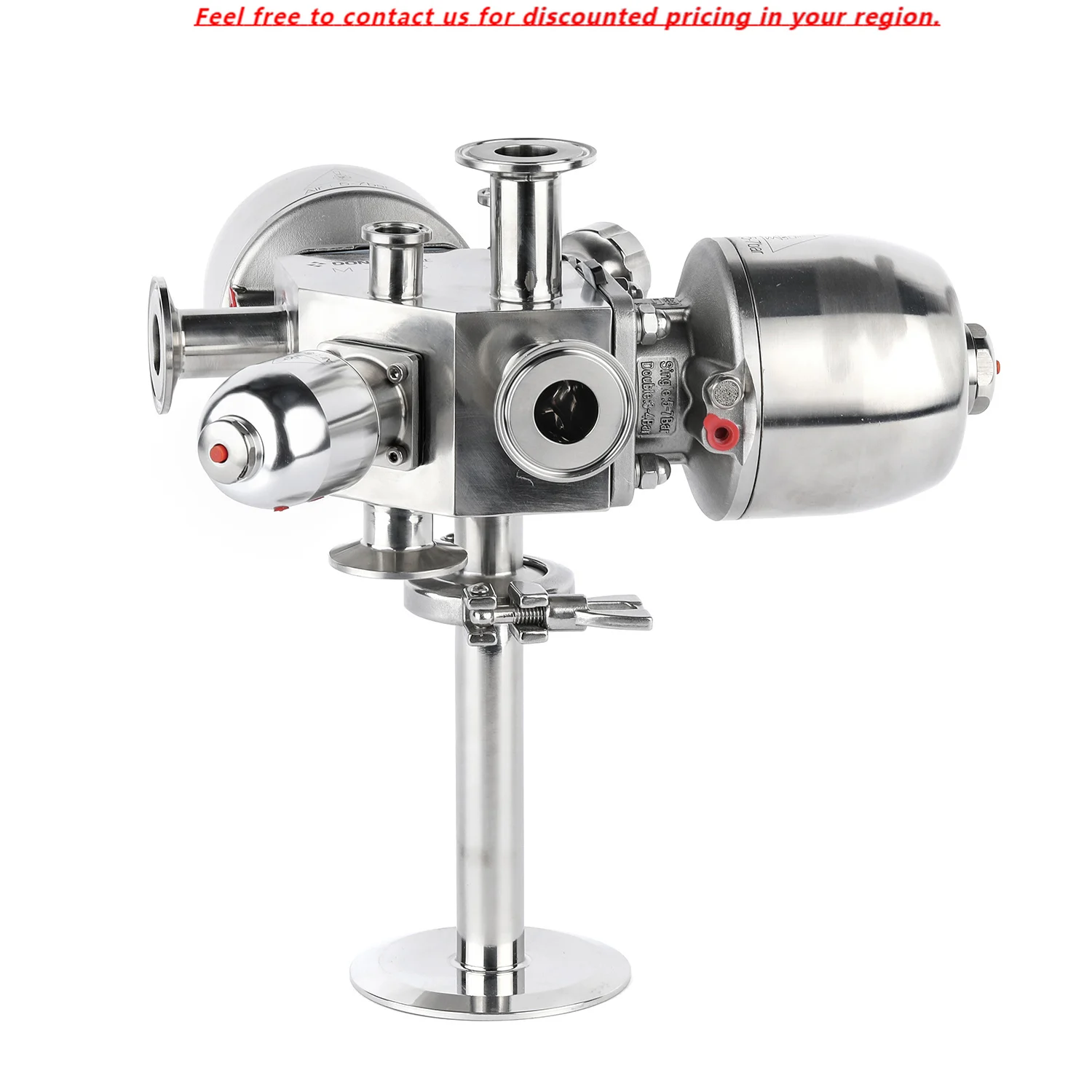 DONJOY Pneumatic 3 Way Diaphragm Control Valve Factory Direct Stainless Steel Sanitary Three Way Diaphragm Valve For Milk
DONJOY Pneumatic 3 Way Diaphragm Control Valve Factory Direct Stainless Steel Sanitary Three Way Diaphragm Valve For Milk