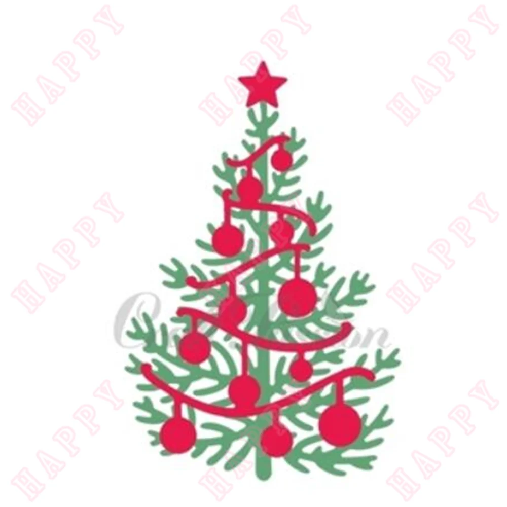 Metal Cutting Dies Christmas Tree With Ball Pendant Decoration DIY Scrapbook Diary Album Template Greet Card Embossing Handcraft
Metal Cutting Dies Christmas Tree With Ball Pendant Decoration DIY Scrapbook Diary Album Template Greet Card Embossing Handcraft