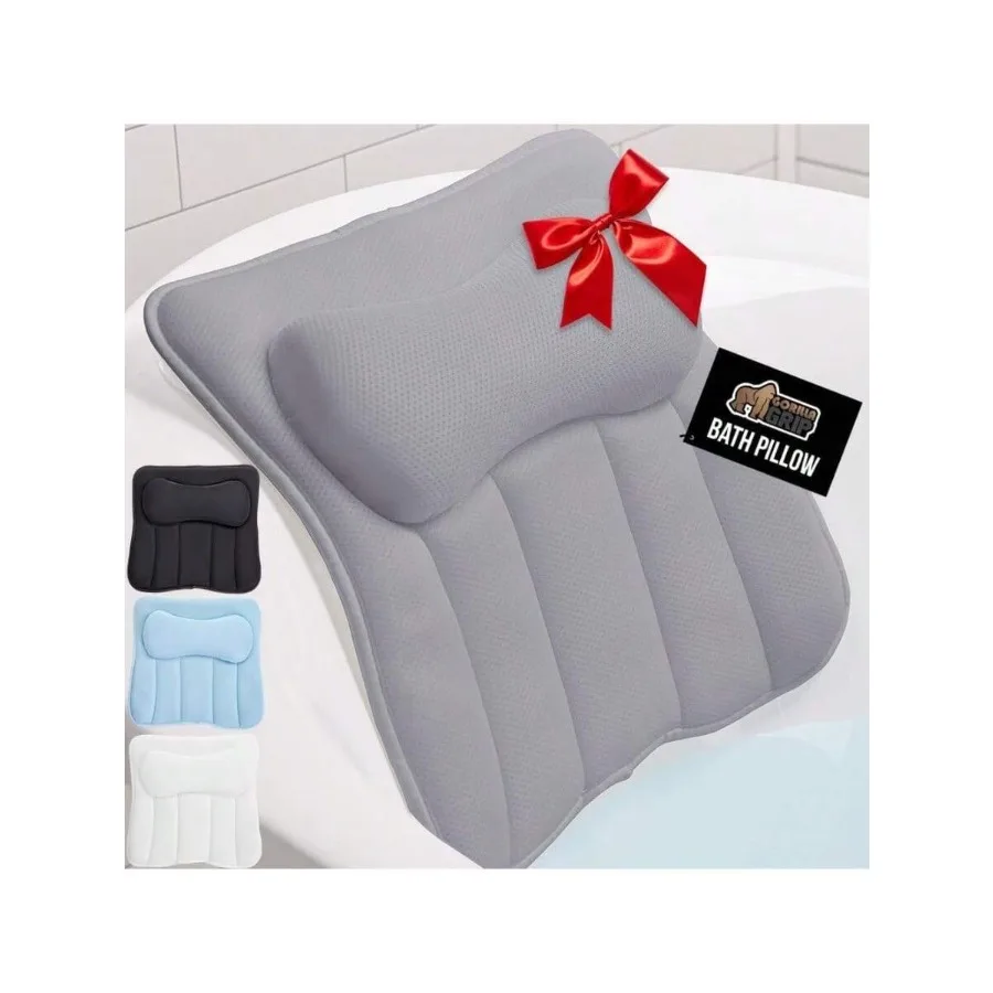 XAPY Bath Pillow For Tub With Powerful Sucn Cups Headrest Pillows For Neck And Back Supp Machine Wash Batub And Hot Tub Accesso
XAPY Bath Pillow For Tub With Powerful Sucn Cups Headrest Pillows For Neck And Back Supp Machine Wash Batub And Hot Tub Accesso