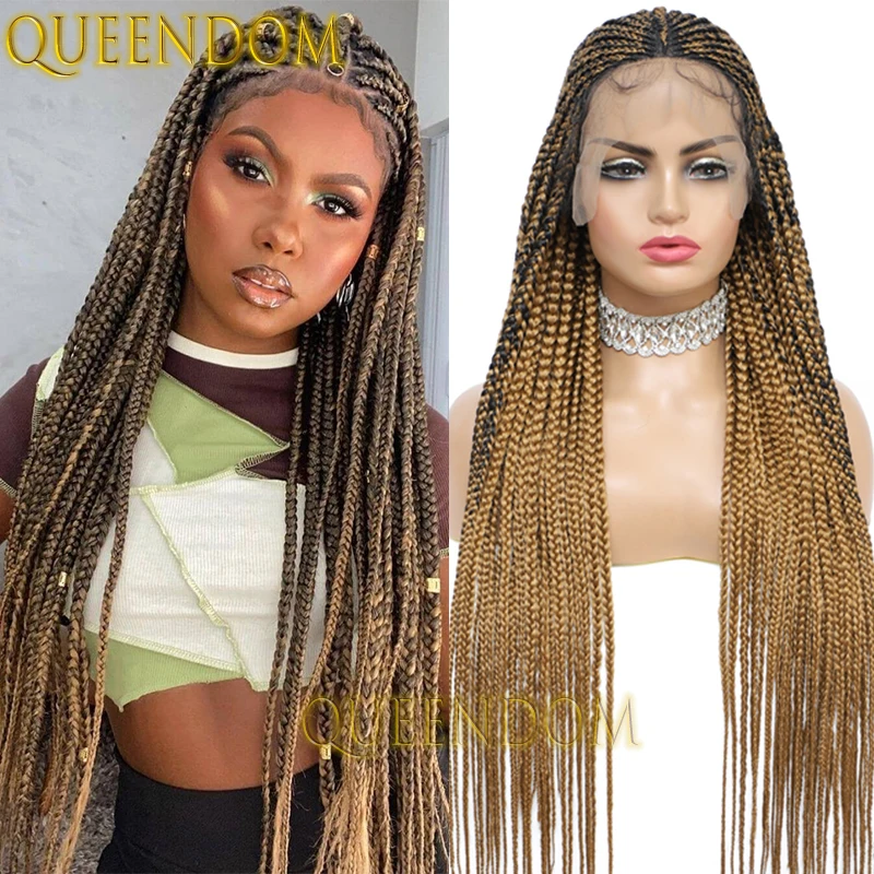 Synthetic Ombre Blonde Braided Wig 13×8 Lace Frontal Box Braid Wig For Black Women 36 Inch Distressed Cornrow Plaits Braids Wig
Synthetic Ombre Blonde Braided Wig 13×8 Lace Frontal Box Braid Wig For Black Women 36 Inch Distressed Cornrow Plaits Braids Wig