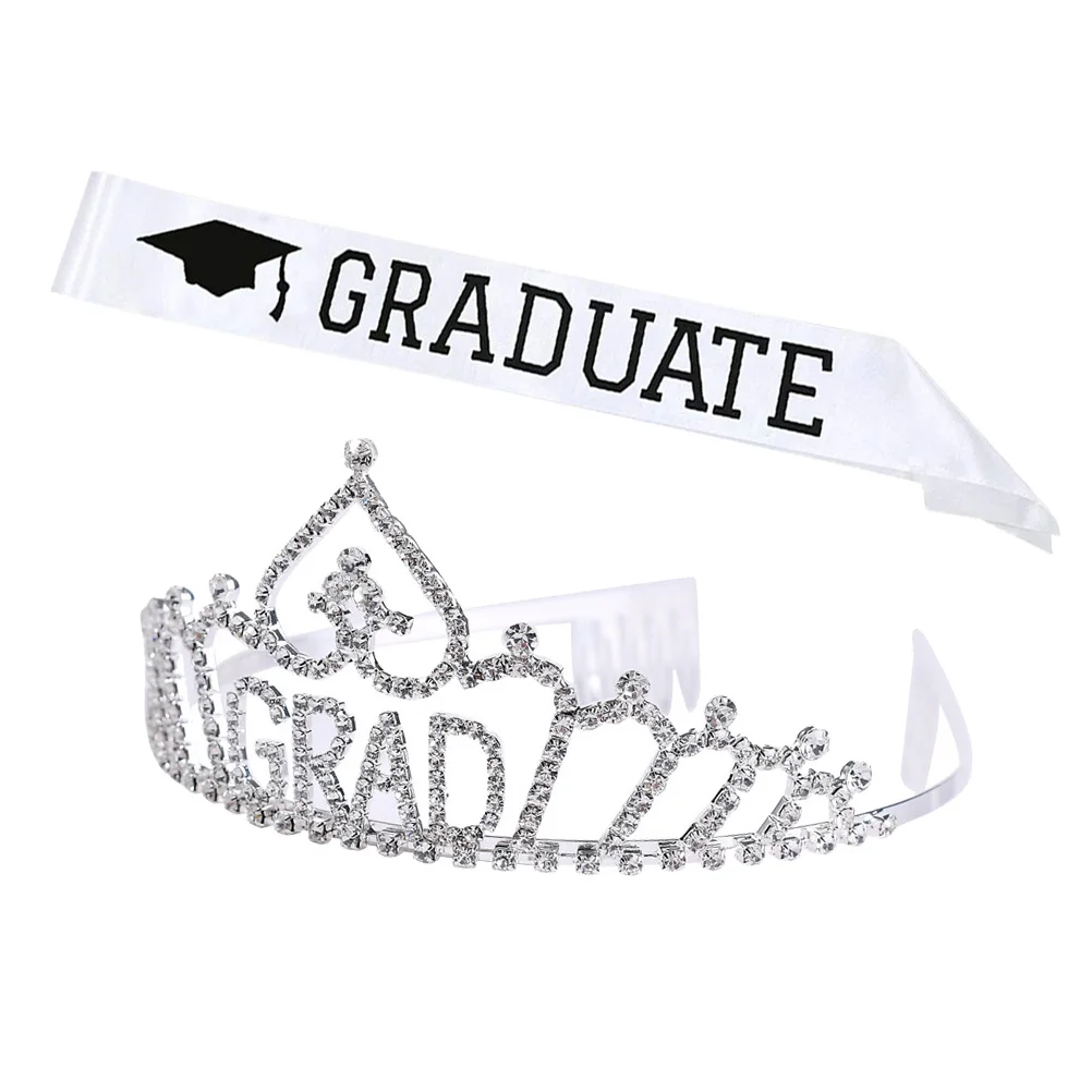 2pcs Crown Sash Set Graduation Party Decor Etiquette Belt For Women Men One Size Fits Most Premium Satin Letter Print Festive
2pcs Crown Sash Set Graduation Party Decor Etiquette Belt For Women Men One Size Fits Most Premium Satin Letter Print Festive