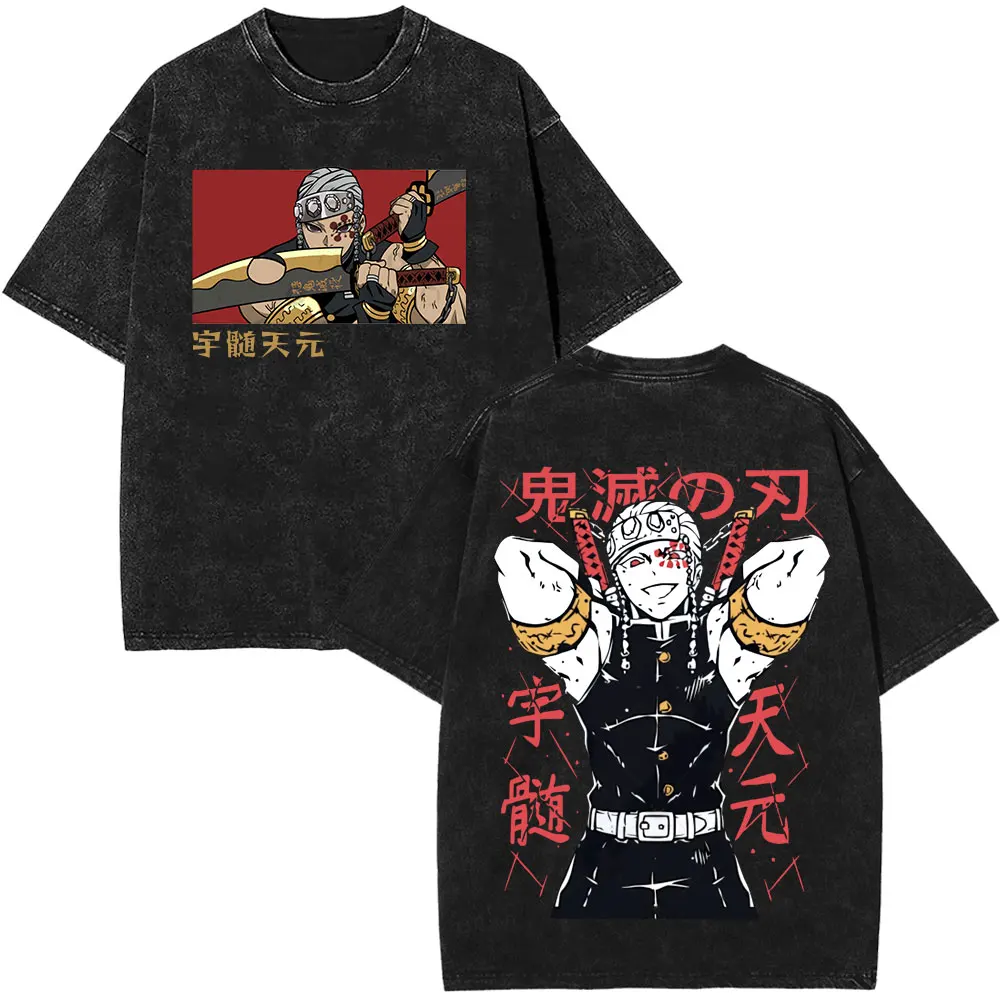Demon Slayer Anime KImetsu No Yaiba Vintage Washed T-Shirt Tengen Uzui Manga Tshirt Men Clothing Short Sleeve Oversized T-shirts
Demon Slayer Anime KImetsu No Yaiba Vintage Washed T-Shirt Tengen Uzui Manga Tshirt Men Clothing Short Sleeve Oversized T-shirts