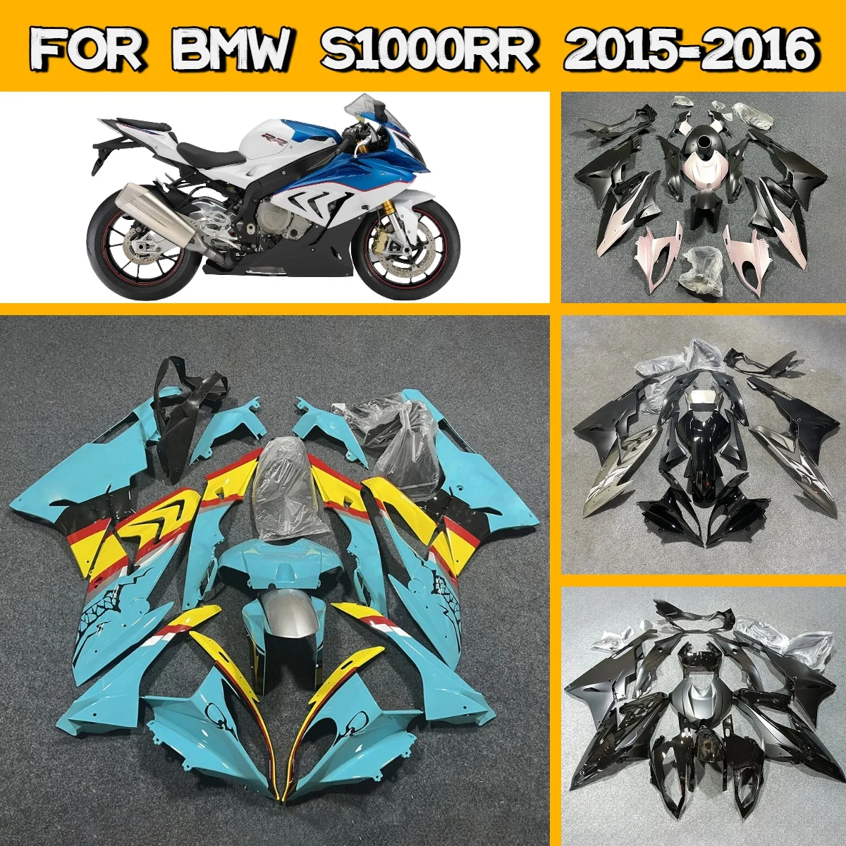 2015 2016 S 1000RR Full Injection Motorcycle Body Cover Fairings for 15 16 BMW S1000RR Fairing Kit High Quality
2015 2016 S 1000RR Full Injection Motorcycle Body Cover Fairings for 15 16 BMW S1000RR Fairing Kit High Quality