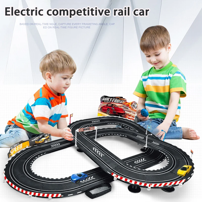 Large electric racing track, two person parent-child interactive track, children's electric remote control toy car
Large electric racing track, two person parent-child interactive track, children's electric remote control toy car