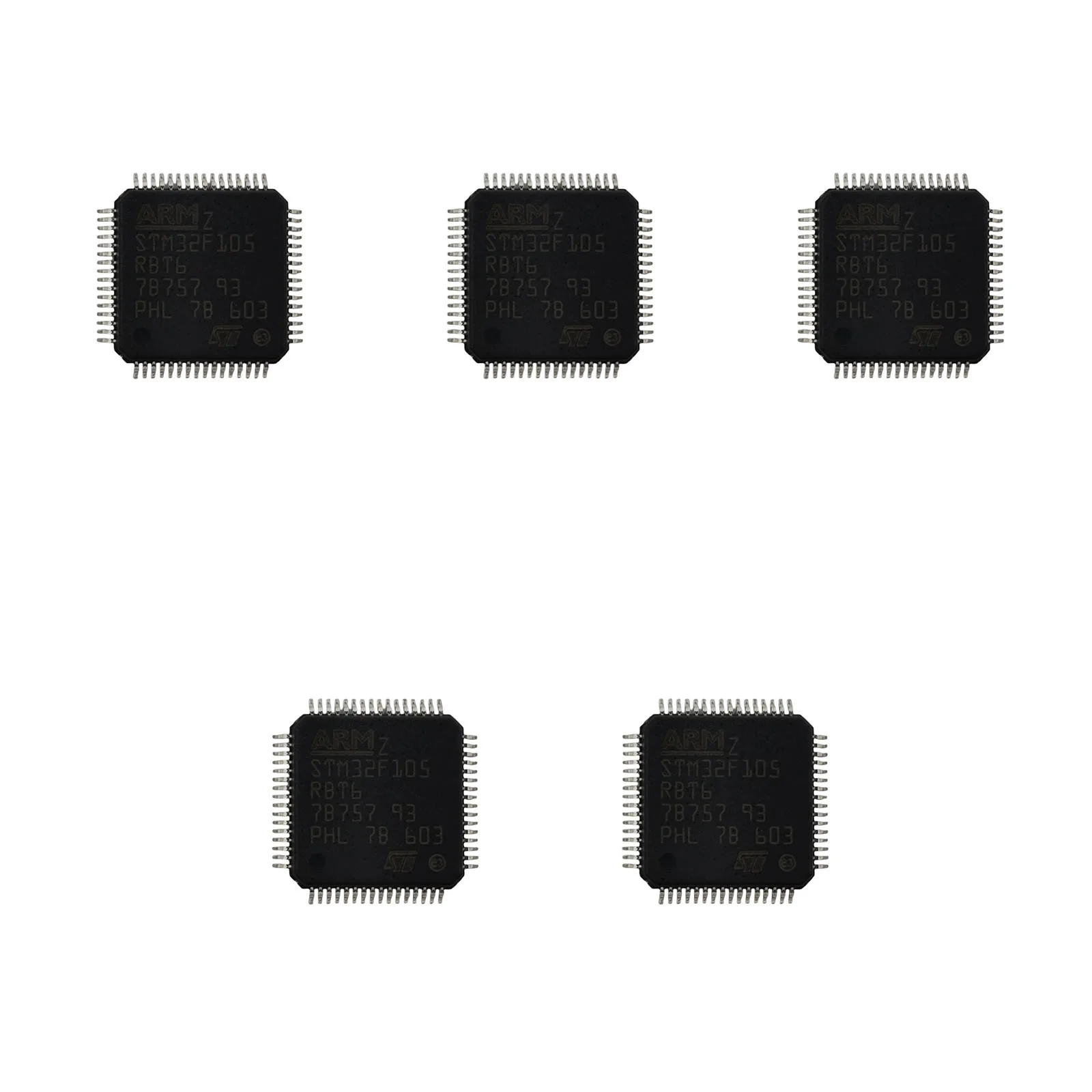 5pcs Microcontroller Unit (MCU) Chip With LQFP64 STM32F105RBT6 Single-Chip Microcomputer
5pcs Microcontroller Unit (MCU) Chip With LQFP64 STM32F105RBT6 Single-Chip Microcomputer