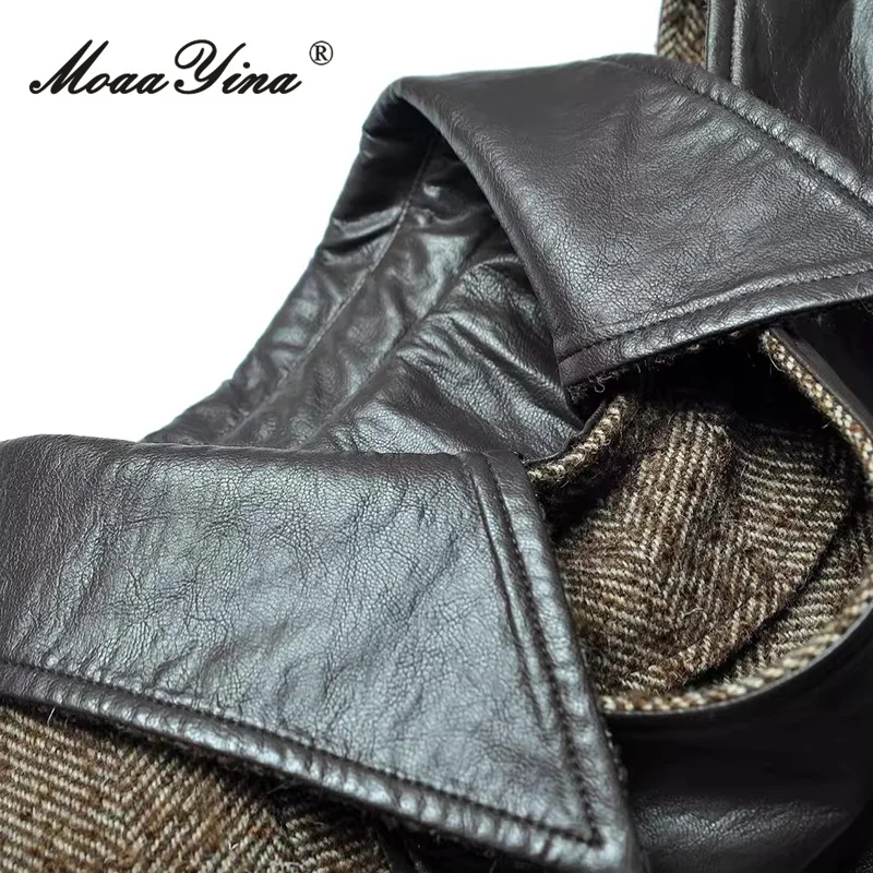 Seifrmann 2026, весеннее женское новое модное двубортное пальто с кожаным воротником и длинными рукавами, затягивающее талию
Seifrmann 2026, весеннее женское новое модное двубортное пальто с кожаным воротником и длинными рукавами, затягивающее талию