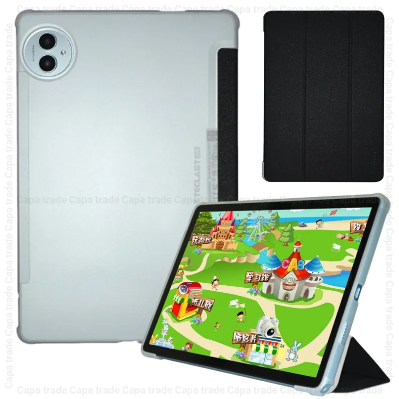 Tri-Folding Stand Funda For Teclast P50 P50S 2024 Case Smart Auto Sleep/Wake 11" Tablet PC Folio Cover with Soft TPU Back Shell
Tri-Folding Stand Funda For Teclast P50 P50S 2024 Case Smart Auto Sleep/Wake 11" Tablet PC Folio Cover with Soft TPU Back Shell