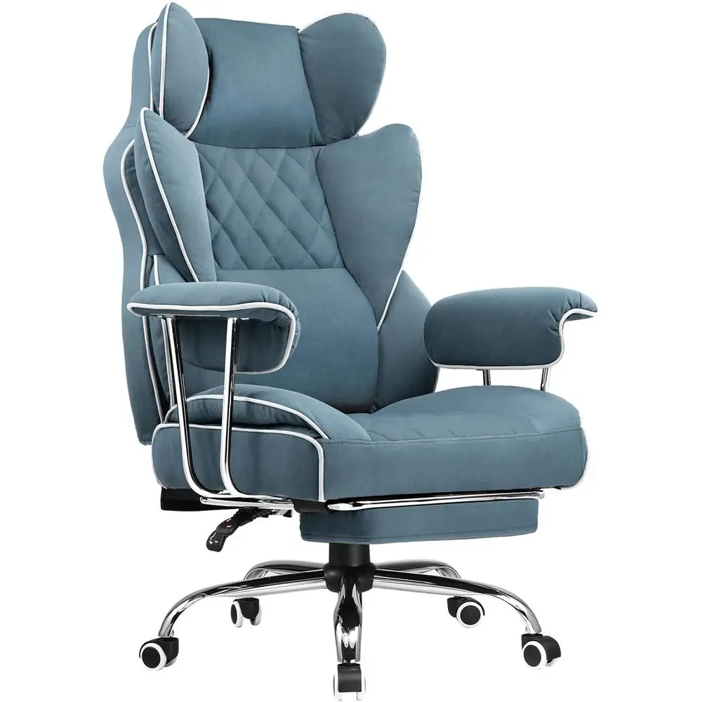 Ergonomic High-Back Blue Gaming Chair with Lumbar Support and Adjustable Armrests
Ergonomic High-Back Blue Gaming Chair with Lumbar Support and Adjustable Armrests
