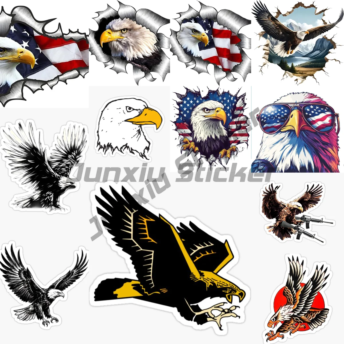 American Eagle American Bald Eagle Flag 3D Vinyl Car Stickers for Cars Motorcycles Laptops Decorative Car Body Removable Decal
American Eagle American Bald Eagle Flag 3D Vinyl Car Stickers for Cars Motorcycles Laptops Decorative Car Body Removable Decal