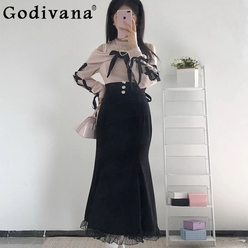 Japanese Style Clear Elegant Dress for Women Autumn Off Shoulder Long Sleeve Lolita Dress Girls Sweet Bow Bodycon Long Dress 
Japanese Style Clear Elegant Dress for Women Autumn Off Shoulder Long Sleeve Lolita Dress Girls Sweet Bow Bodycon Long Dress