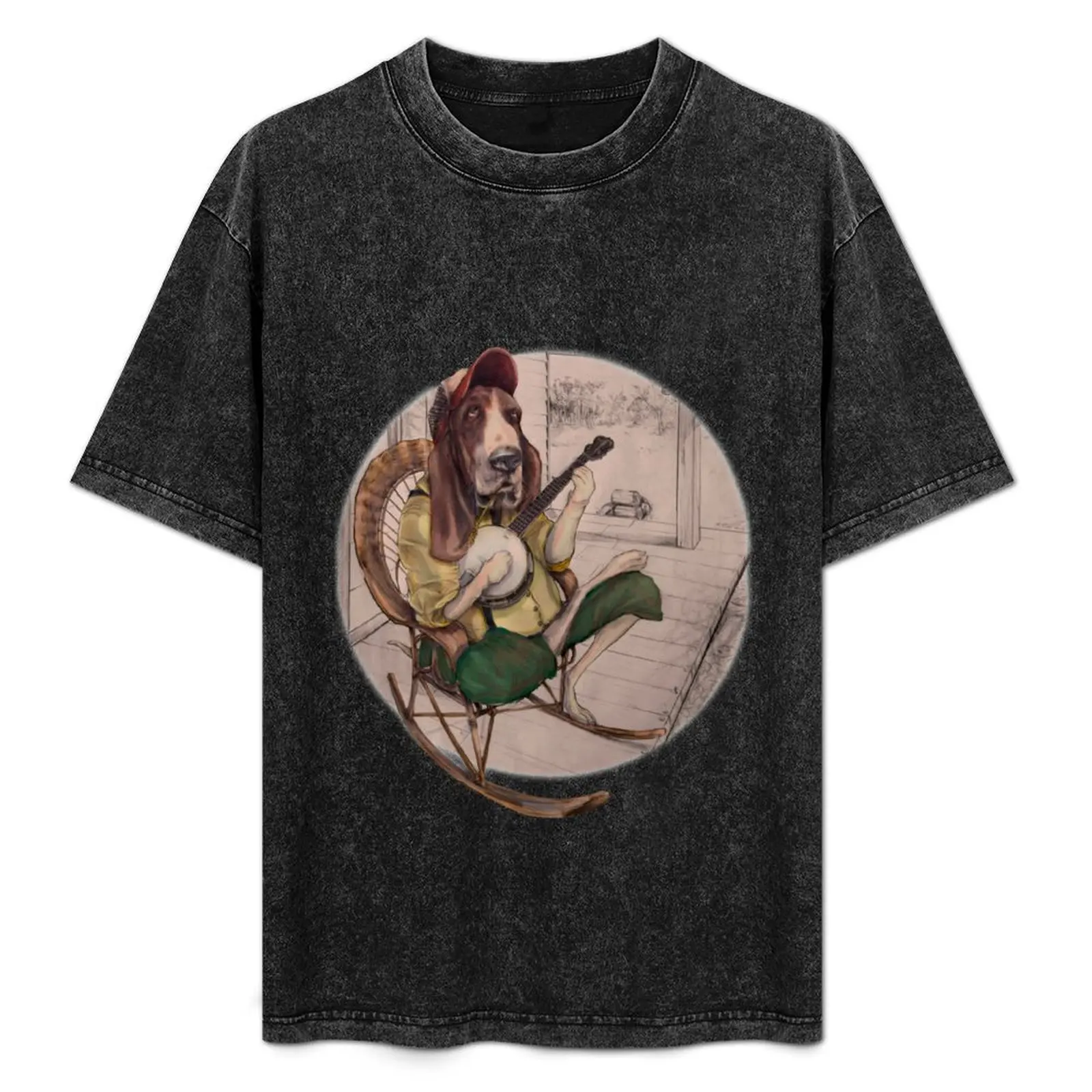 Bluegrass dog T-Shirt Classic Crew Neck Cotton T-Shirt
Bluegrass dog T-Shirt Classic Crew Neck Cotton T-Shirt