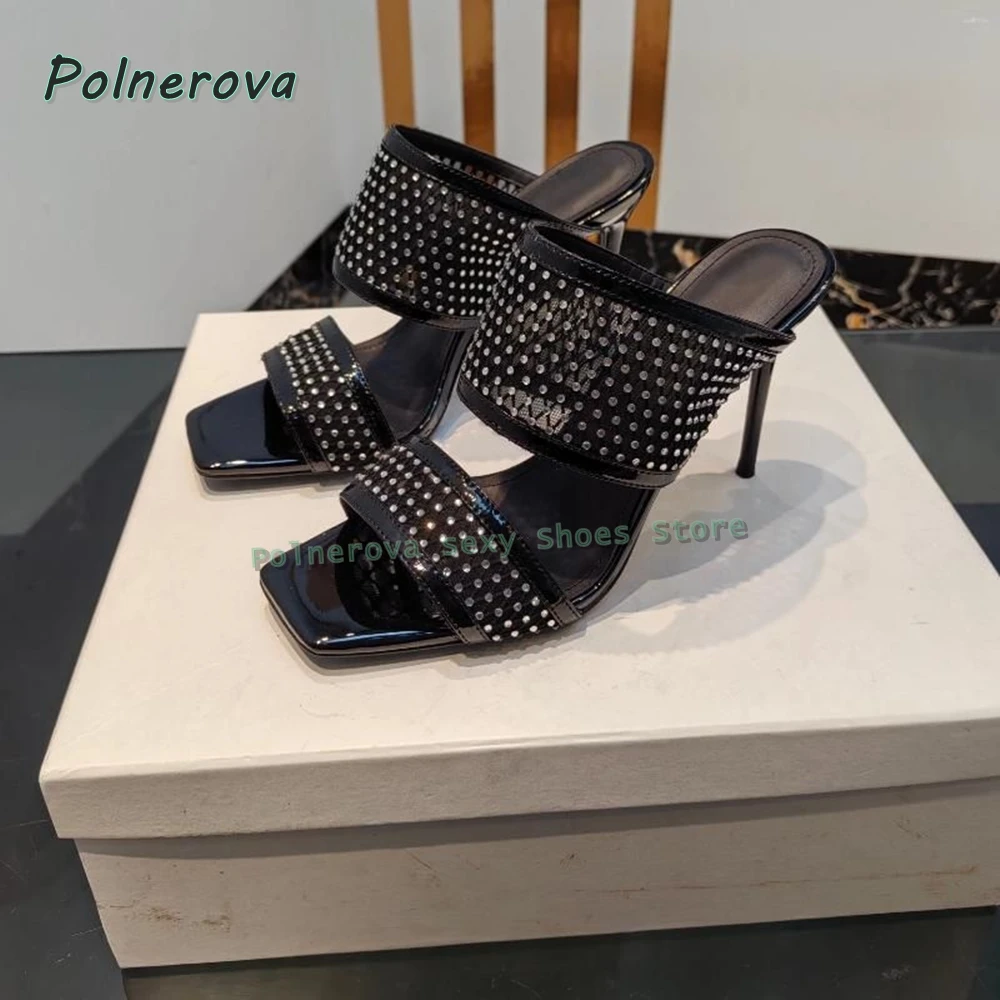 Модные летние шлепанцы с сеткой и стразами, на квадратном каблуке-шпильке, с вырезами, в стиле пэчворк, сексуальные женские сандалии-слипоны, тренд 2026 года
Модные летние шлепанцы с сеткой и стразами, на квадратном каблуке-шпильке, с вырезами, в стиле пэчворк, сексуальные женские сандалии-слипоны, тренд 2026 года