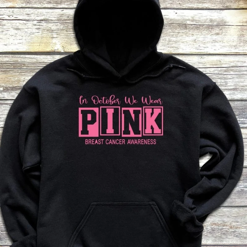 October Pink Hoodie Personalize Your Breast Cancer Awareness Style Fall Casual Long-sleeved Warm-up Top Essential Women Pullover
October Pink Hoodie Personalize Your Breast Cancer Awareness Style Fall Casual Long-sleeved Warm-up Top Essential Women Pullover