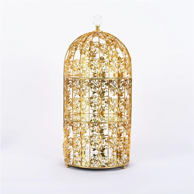 Artistic Pattern Golden Color Bird Cage Cupcake Display Wedding Dessert Setting Gold Birdcage Cake Stand Set of 3
Artistic Pattern Golden Color Bird Cage Cupcake Display Wedding Dessert Setting Gold Birdcage Cake Stand Set of 3