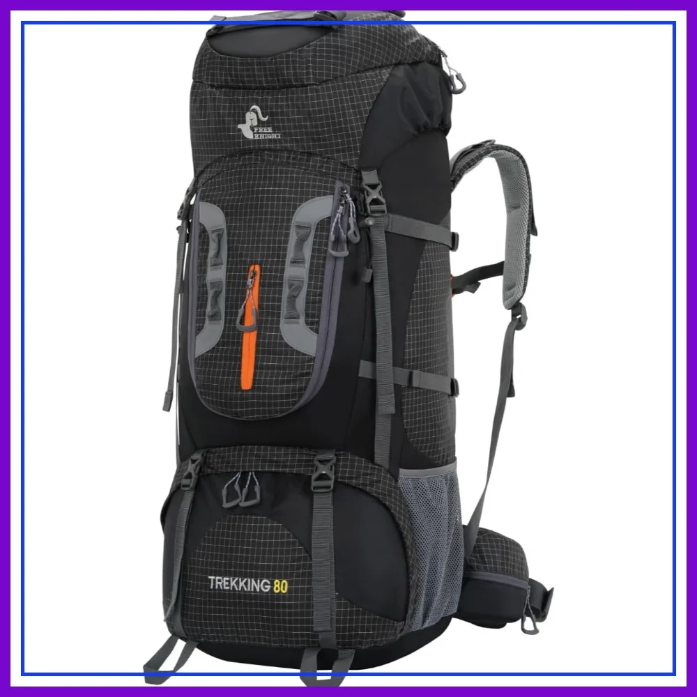 80L Waterproof Hiking Camping Backpack with Rain Cover, Lightweight Outdoor Sport Travel Daypack for Climbing Touring
80L Waterproof Hiking Camping Backpack with Rain Cover, Lightweight Outdoor Sport Travel Daypack for Climbing Touring