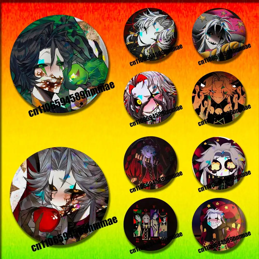 For The Freak Circus Pierrot Harlequin Pins Insignia Badge Pin Cover Emblem Round Ornament 75mm Cosplay Brooch Button
For The Freak Circus Pierrot Harlequin Pins Insignia Badge Pin Cover Emblem Round Ornament 75mm Cosplay Brooch Button