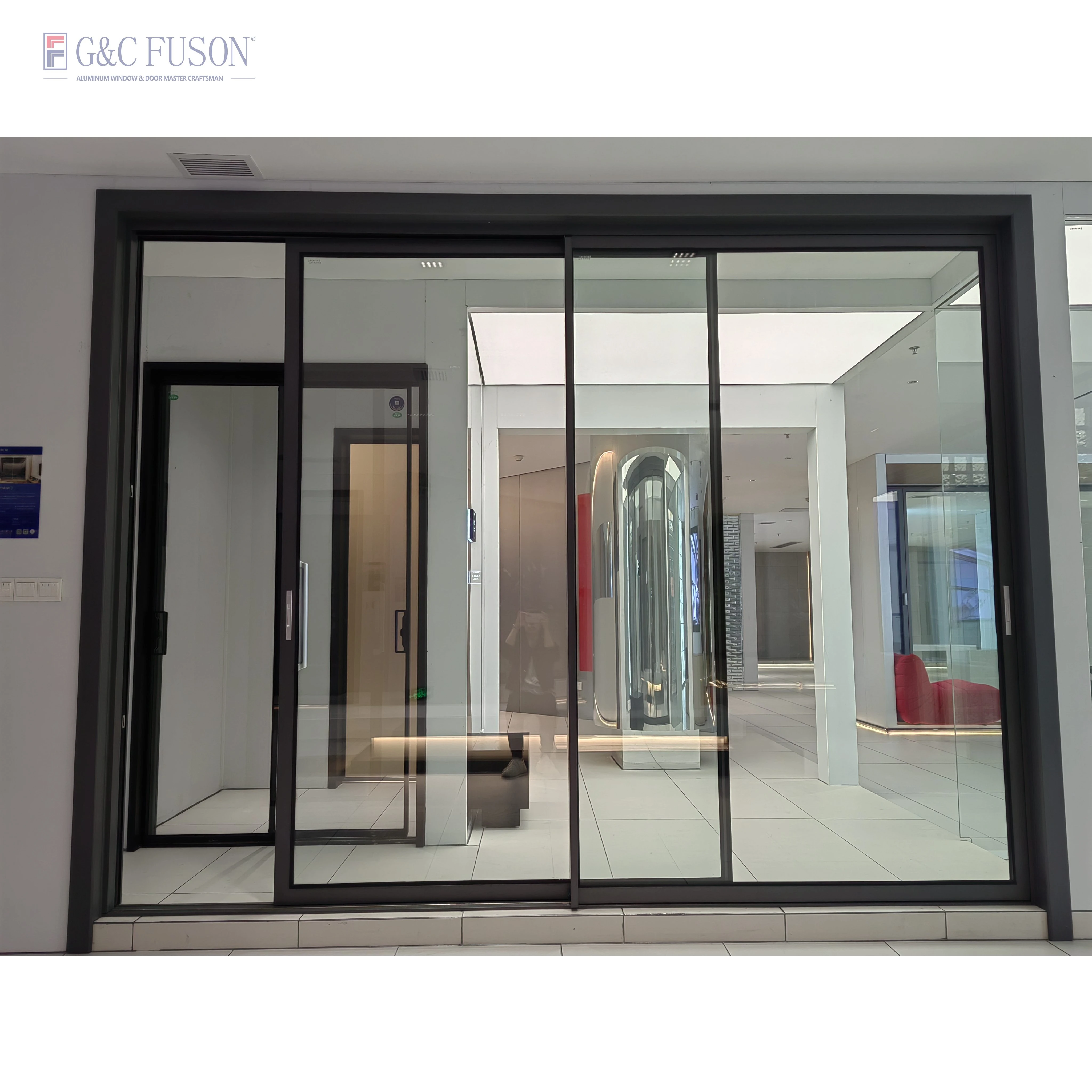 Fuson Wholesale China Factory Exterior Sliding Doors Narrow Frame Slim Frame Aluminum Sliding Glass Door
Fuson Wholesale China Factory Exterior Sliding Doors Narrow Frame Slim Frame Aluminum Sliding Glass Door