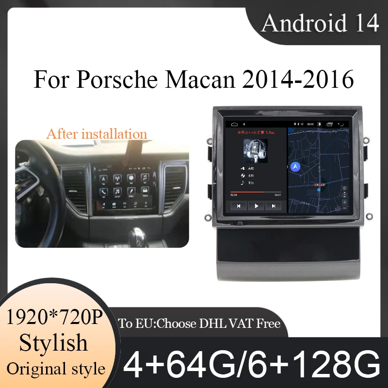 Оригинальный стиль 8,4 "Android 14 MTK8227 Автомобильный мультимедийный плеер для Porsche macan 2014-2016 GPS-навигация Carplay Android Auto
Оригинальный стиль 8,4 "Android 14 MTK8227 Автомобильный мультимедийный плеер для Porsche macan 2014-2016 GPS-навигация Carplay Android Auto