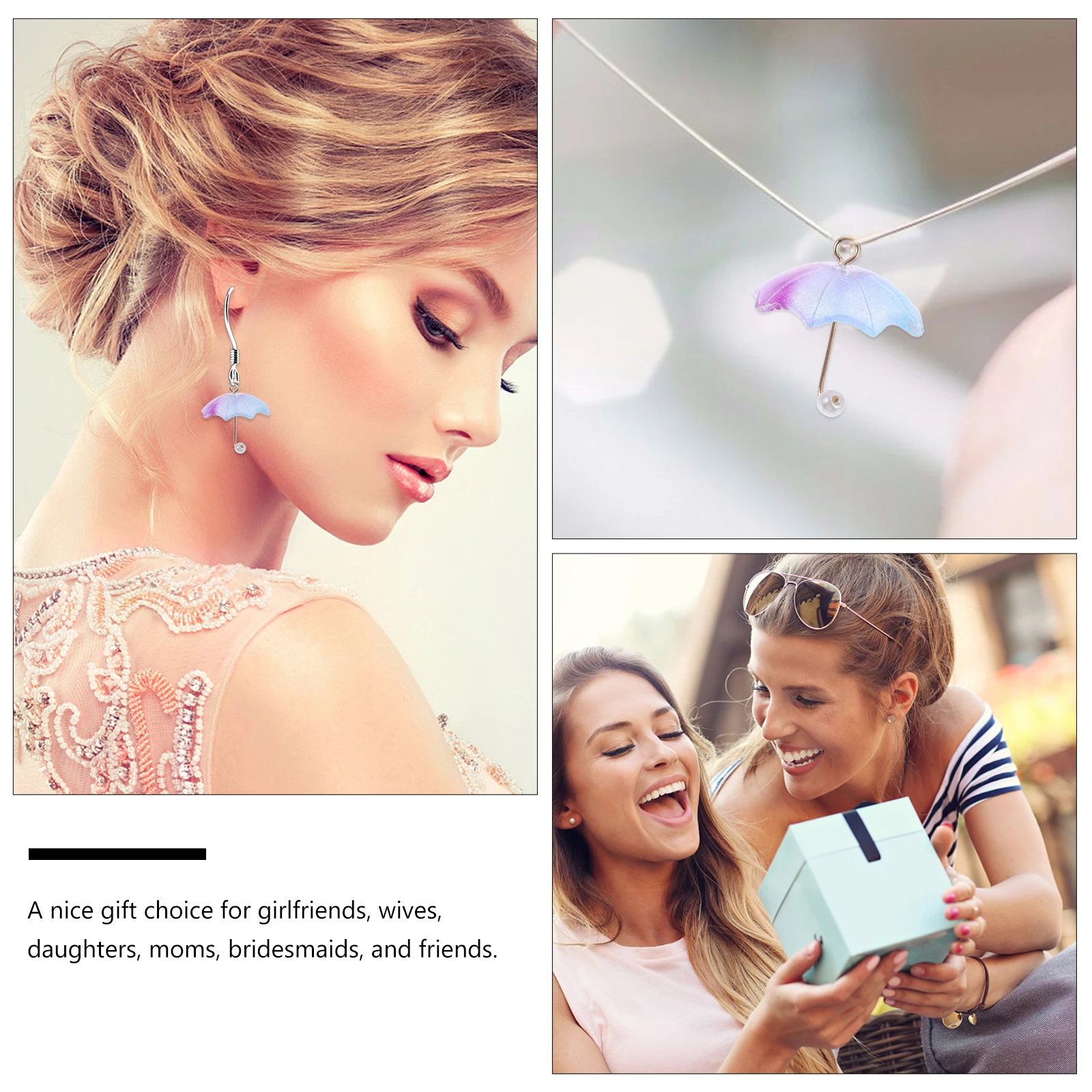 4 Pcs Umbrella Earring Accessories Small Pendant Key Chain Earrings Ornaments for Women Adorable Blue Cartoon Decor Miss
4 Pcs Umbrella Earring Accessories Small Pendant Key Chain Earrings Ornaments for Women Adorable Blue Cartoon Decor Miss