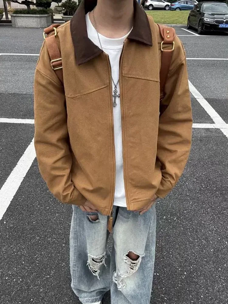 Американская ретро-куртка Harington для мужчин, весенне-осенняя, в стиле Wasteland, высококачественная, CleanFit, рабочая одежда в стиле Детройт, свободный крой, Upa...
Американская ретро-куртка Harington для мужчин, весенне-осенняя, в стиле Wasteland, высококачественная, CleanFit, рабочая одежда в стиле Детройт, свободный крой, Upa...