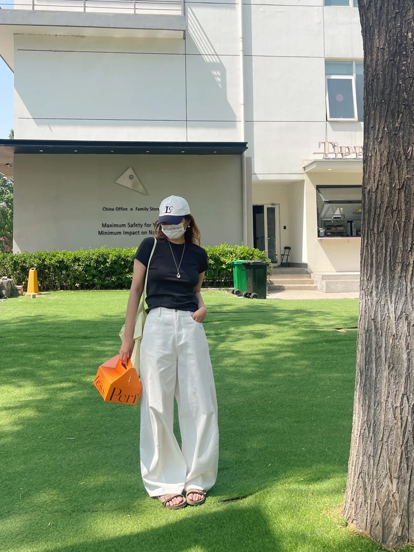 KOGIRL High Waist Wide Leg Casual Pants Women's Lightweight Breathable Arc Design Korean Sle Summer Cotton Trousers
KOGIRL High Waist Wide Leg Casual Pants Women's Lightweight Breathable Arc Design Korean Sle Summer Cotton Trousers