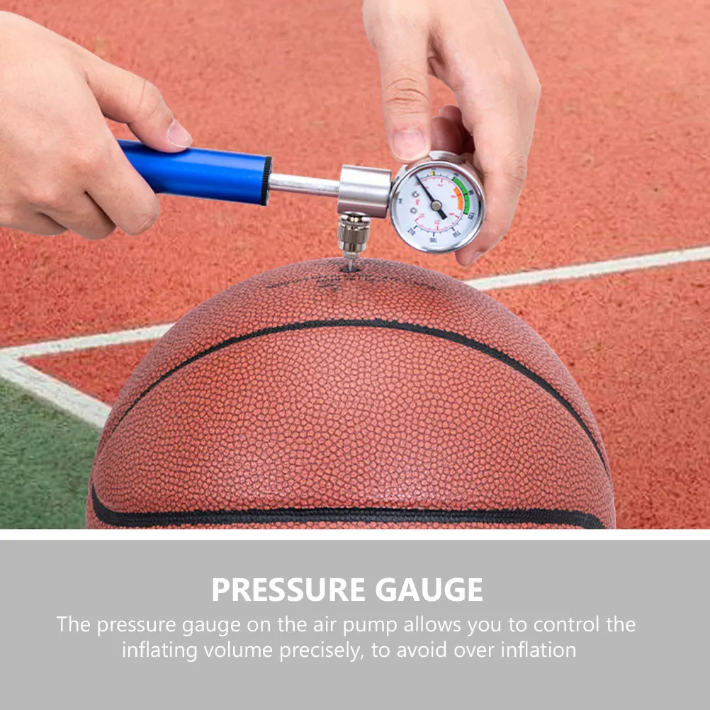 Portable Aluminum Alloy Ball Pump Sports Hand Air Pump Pressure Gauge for Basketball Soccer Volleyball Rugby Bike Tire 
Portable Aluminum Alloy Ball Pump Sports Hand Air Pump Pressure Gauge for Basketball Soccer Volleyball Rugby Bike Tire