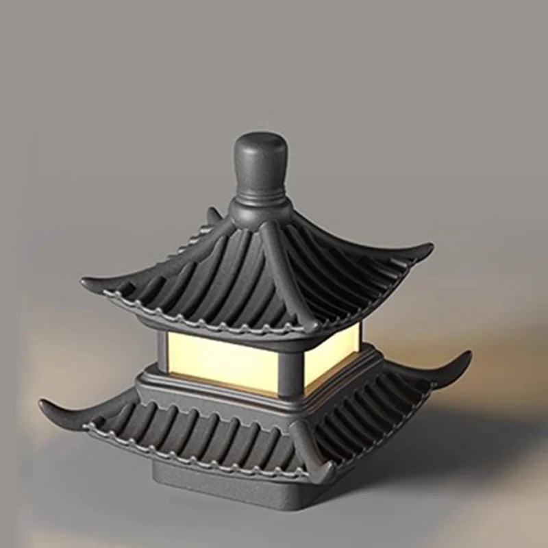 Creative Chinese Style Outdoor Waterproof Pagoda Column Head Garden Light New Design Wall Gate Lighting for Courtyard
Creative Chinese Style Outdoor Waterproof Pagoda Column Head Garden Light New Design Wall Gate Lighting for Courtyard