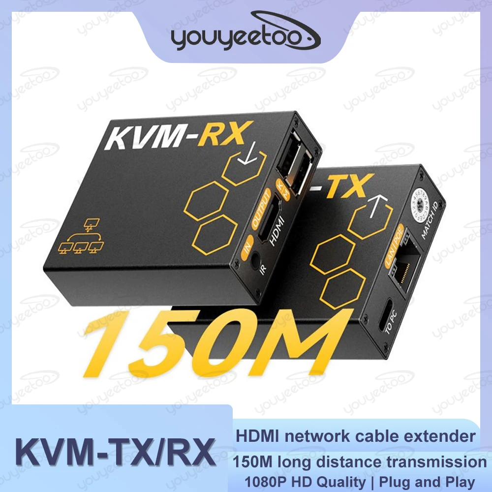 Link Pi KVM-TX/RX HDMI Network Cable Extender Audio Video To RJ45 Network Port Keyboard Mouse Remote Control 150M Transmission
Link Pi KVM-TX/RX HDMI Network Cable Extender Audio Video To RJ45 Network Port Keyboard Mouse Remote Control 150M Transmission