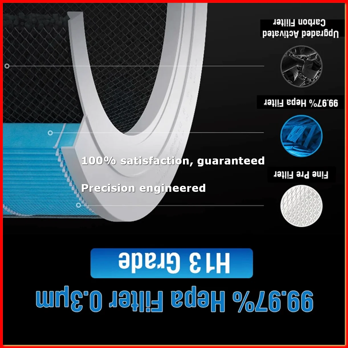 For 4 Lite Hepa Filter Replacement Filter for Mi Air Purifier 4 Lite Activated Carbon Filter Blue-ROWI
For 4 Lite Hepa Filter Replacement Filter for Mi Air Purifier 4 Lite Activated Carbon Filter Blue-ROWI