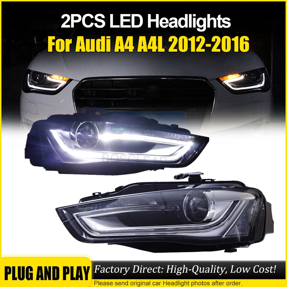 Автомобильные передние фары для Audi A4 2013 2014 2015 2016 A4L S4 B8 Обновление фар Высокая конфигурация светодиодных фар в сборе Plug and play
Автомобильные передние фары для Audi A4 2013 2014 2015 2016 A4L S4 B8 Обновление фар Высокая конфигурация светодиодных фар в сборе Plug and play