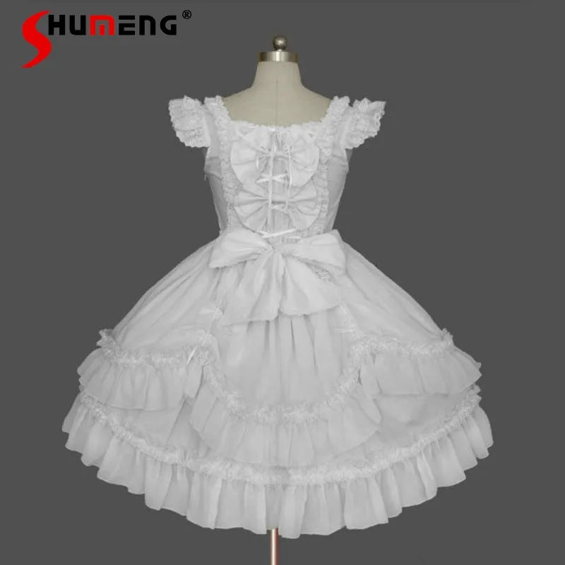 Japanese Rojita Style Lolita Gothic Flutter-sleeves Short Dress Pink Color Ladies Students Lolita Gown Sweet Cute Y2k Vestidos
Japanese Rojita Style Lolita Gothic Flutter-sleeves Short Dress Pink Color Ladies Students Lolita Gown Sweet Cute Y2k Vestidos