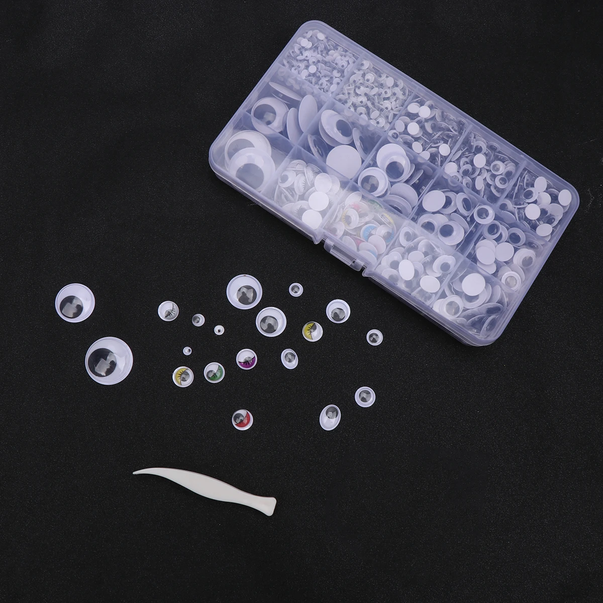1120 Pcs Eyes Glue Sticker Lifelike Toy For Children Eyeball Toys Kids Accessories DIY Plastic Puppet Craft
1120 Pcs Eyes Glue Sticker Lifelike Toy For Children Eyeball Toys Kids Accessories DIY Plastic Puppet Craft