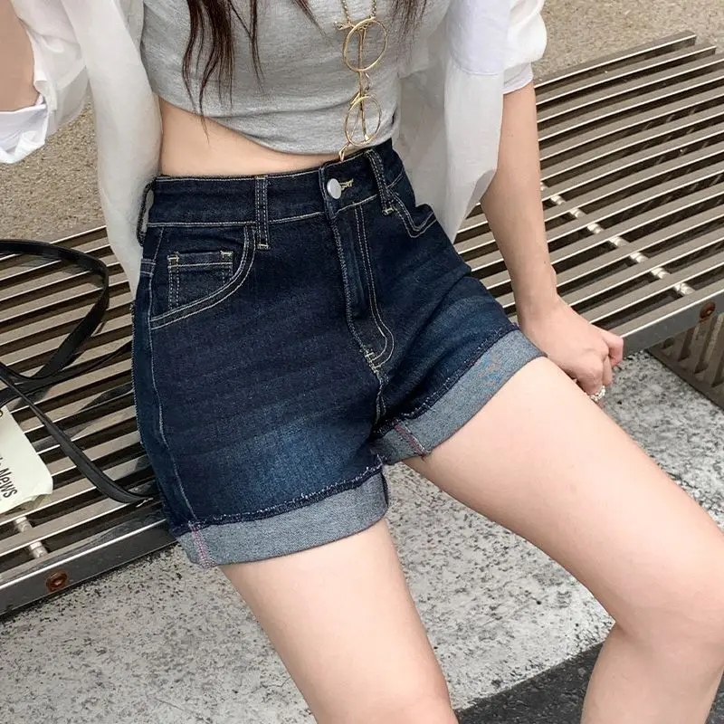 Women Fashion Stretch High Waisted Rolled Denim Shorts Vintage Summer Casual Slimming Short Jeans Korean Ladies Hotpants Shorts
Women Fashion Stretch High Waisted Rolled Denim Shorts Vintage Summer Casual Slimming Short Jeans Korean Ladies Hotpants Shorts