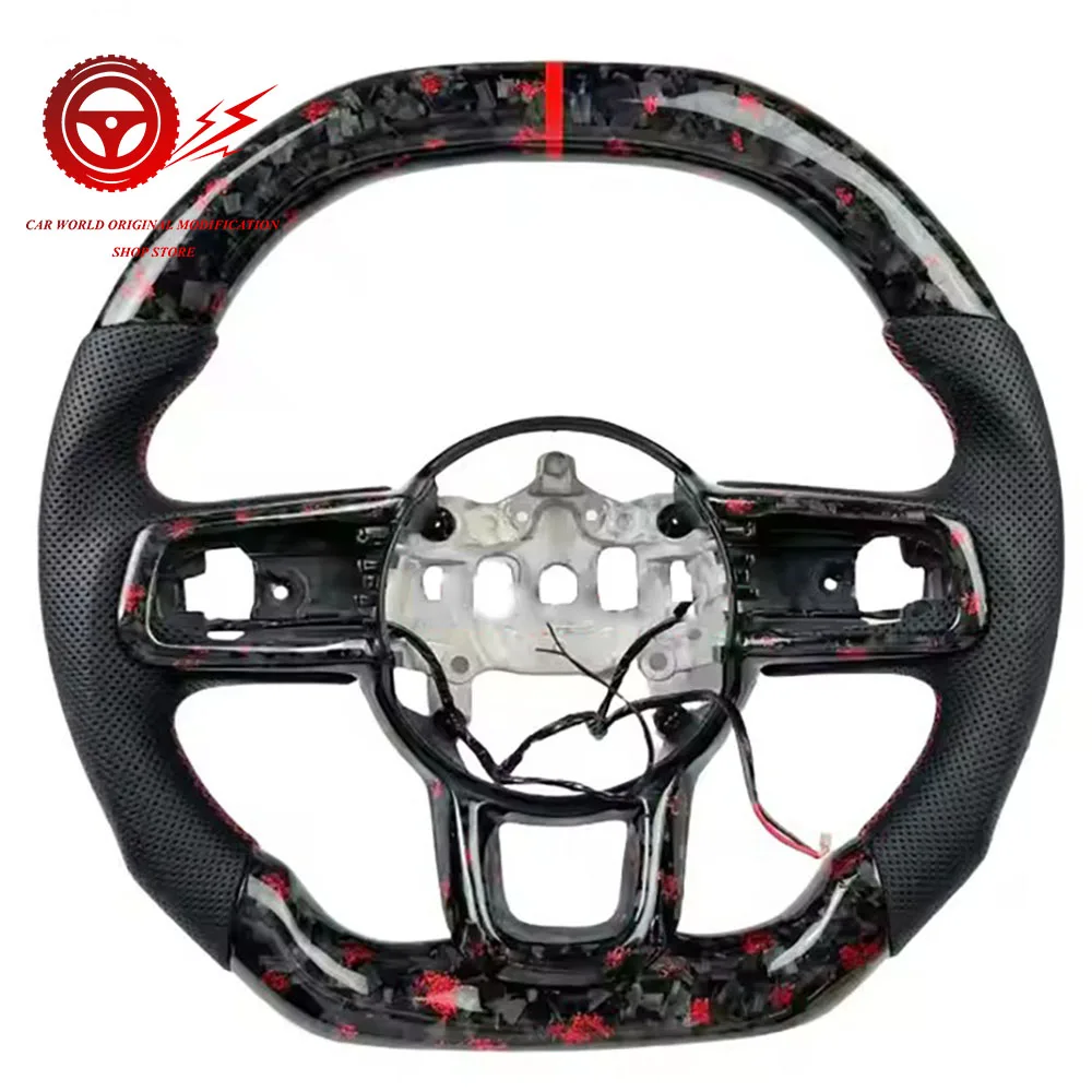 For Jeep Wrangler Gladiator JL JK 2018-2024 Customized Forged Carbon Fiber Steering Wheel
For Jeep Wrangler Gladiator JL JK 2018-2024 Customized Forged Carbon Fiber Steering Wheel