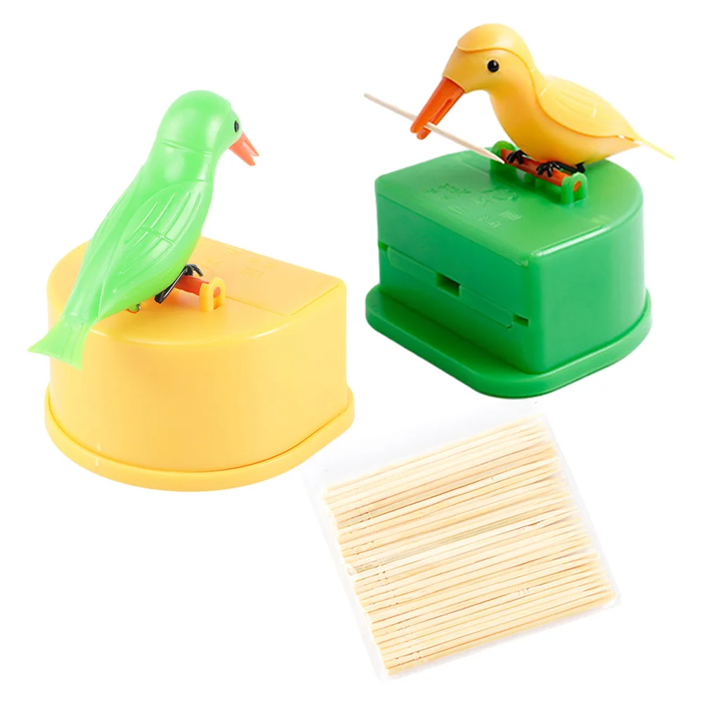 2 Sets Toothpick Bird Box Holder Case Container Household Press-type Dispenser for Table Desktop
2 Sets Toothpick Bird Box Holder Case Container Household Press-type Dispenser for Table Desktop