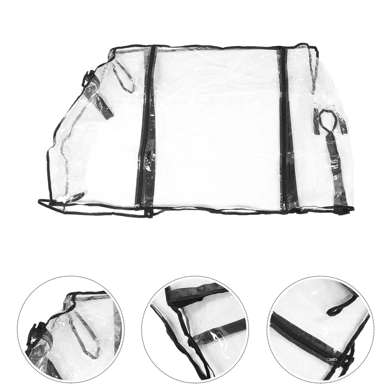Universal Waterproof Wagon Rain Cover Foldable Transparent PVC Canopy for Camping Picnic Garden Cart Stroller Trolley Outdoor
Universal Waterproof Wagon Rain Cover Foldable Transparent PVC Canopy for Camping Picnic Garden Cart Stroller Trolley Outdoor