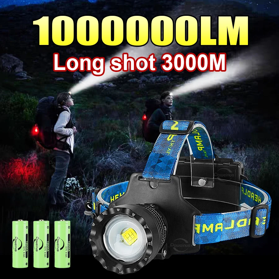 New Portable Ultra Powerful Led Headlamp 18650 USB Rechargeable High Lumens Head Flashlight Waterproof Emergency Fishing Lantern
New Portable Ultra Powerful Led Headlamp 18650 USB Rechargeable High Lumens Head Flashlight Waterproof Emergency Fishing Lantern